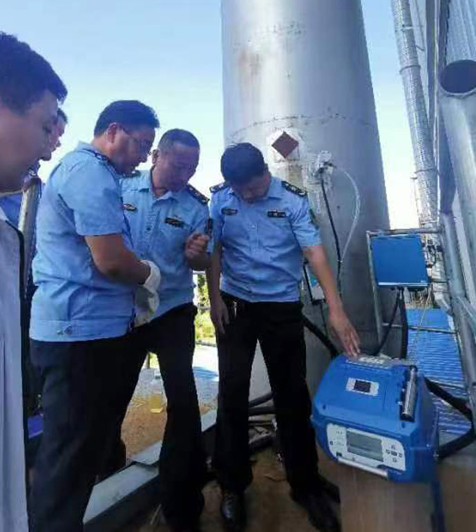 安徽某知名重工有限公司非甲烷總烴現場測試